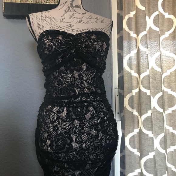 Mystic Dresses & Skirts - Mystic Black Lace Mini Dress